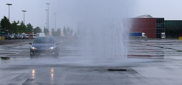 Muro acqua a lama continua